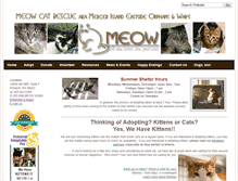 Tablet Screenshot of meowcatrescue.org
